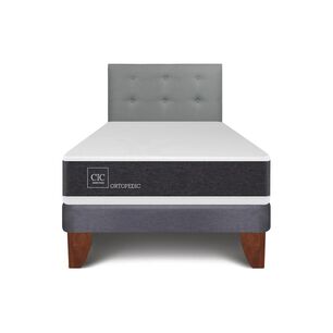 Cama Europea Cic Ortopedic / 1.5 Plazas / Base Normal + Respaldo
