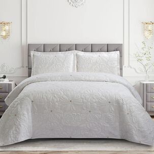 Quilt Andes Bordado Florencia Beige