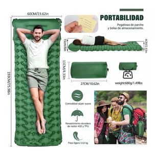 Colchon Inflable Plegable Para Camping Outdoor