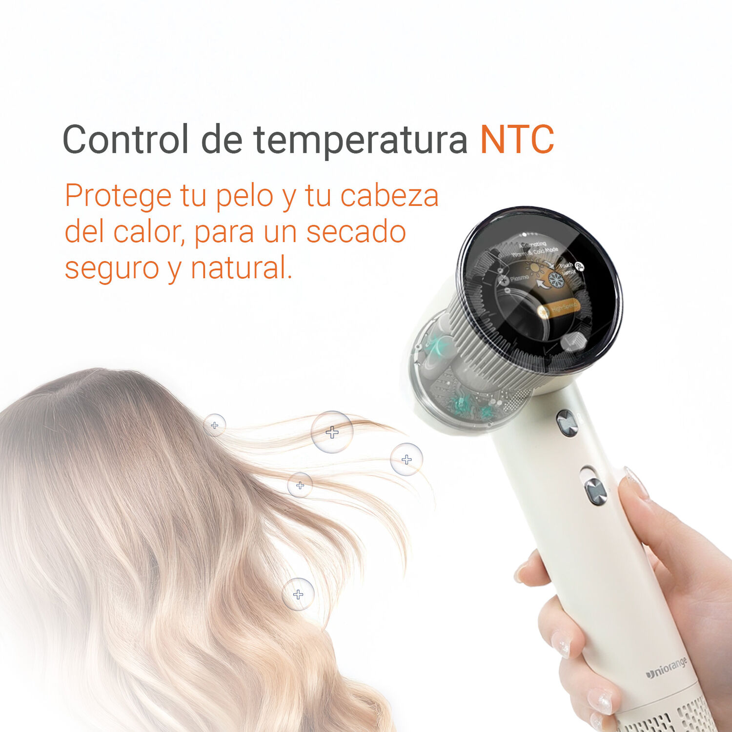 Secador De Pelo Con Plasma Antifrizz Osoji H6 image number 3.0
