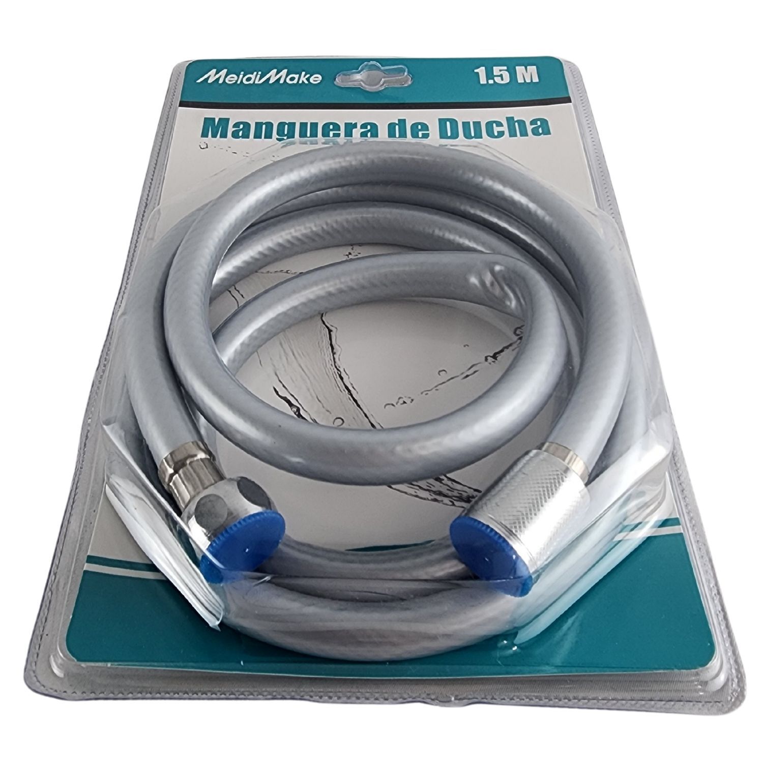 Manguera Para Ducha De 150cm Gris Accesorio Ba&ntilde;o image number 6.0