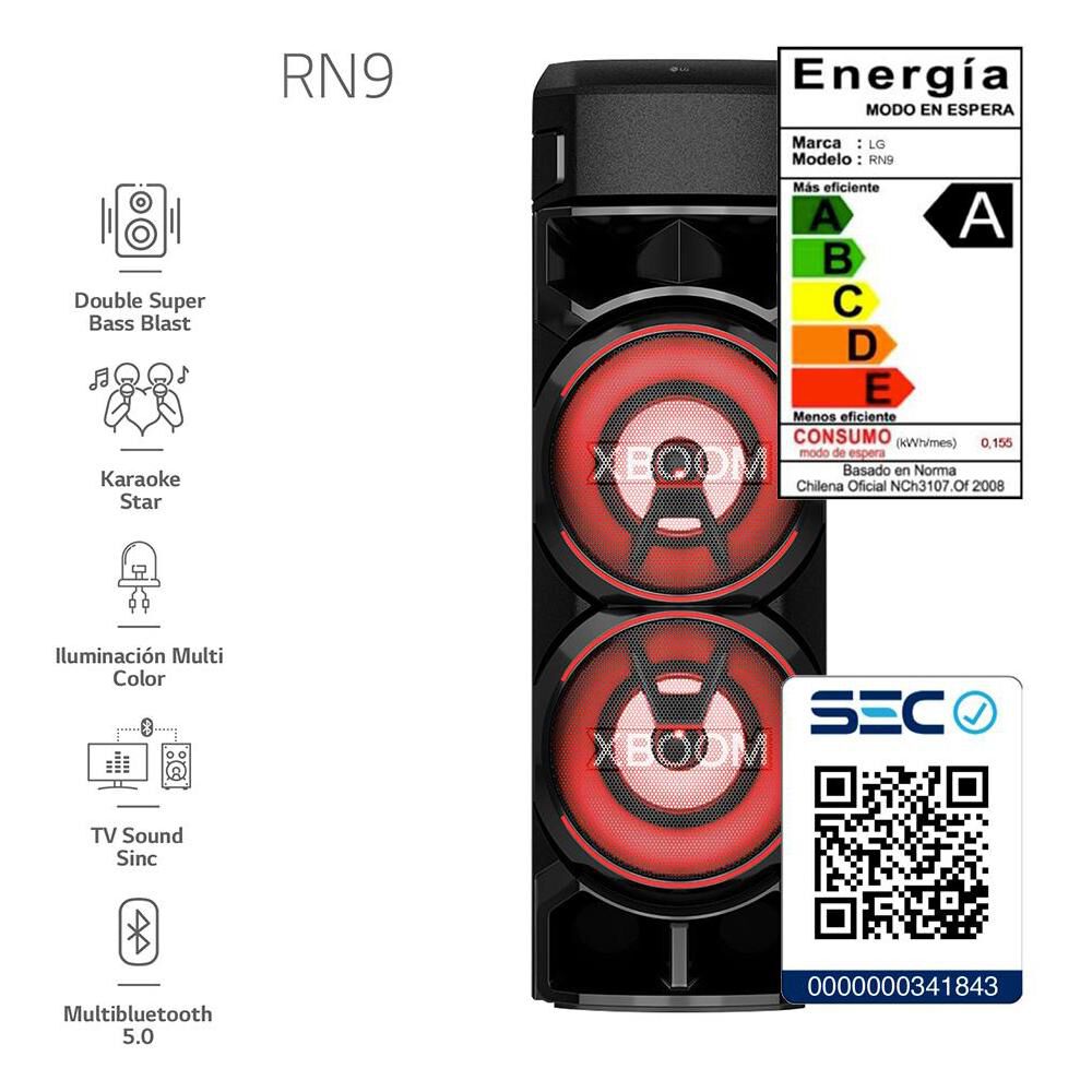 Minicomponente LG XBOOM RN9 image number 6.0