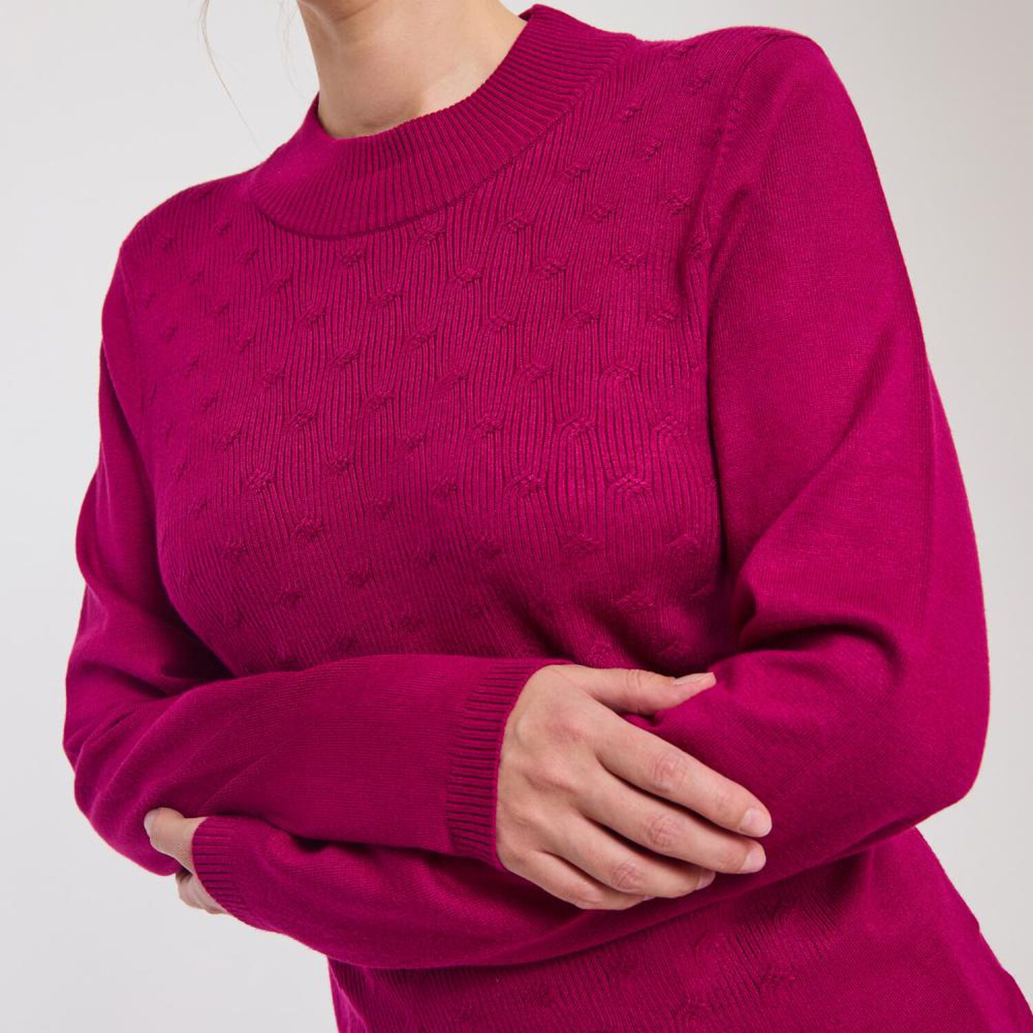 Sweater Dise&ntilde;o Fantasia Delantero Manga Larga Mujer Lesage image number 4.0