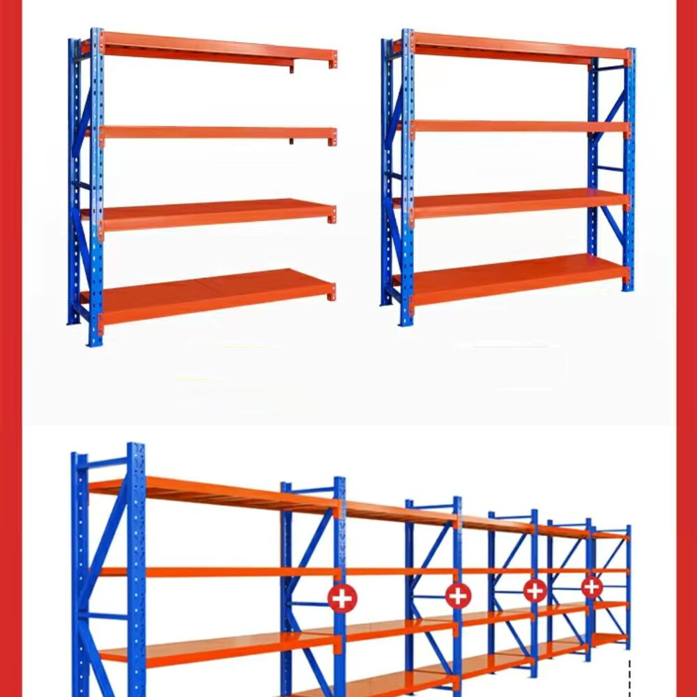 Estantes Metalicos 300*60*200cm Blanco Naranjo 800 Kilos image number 5.0