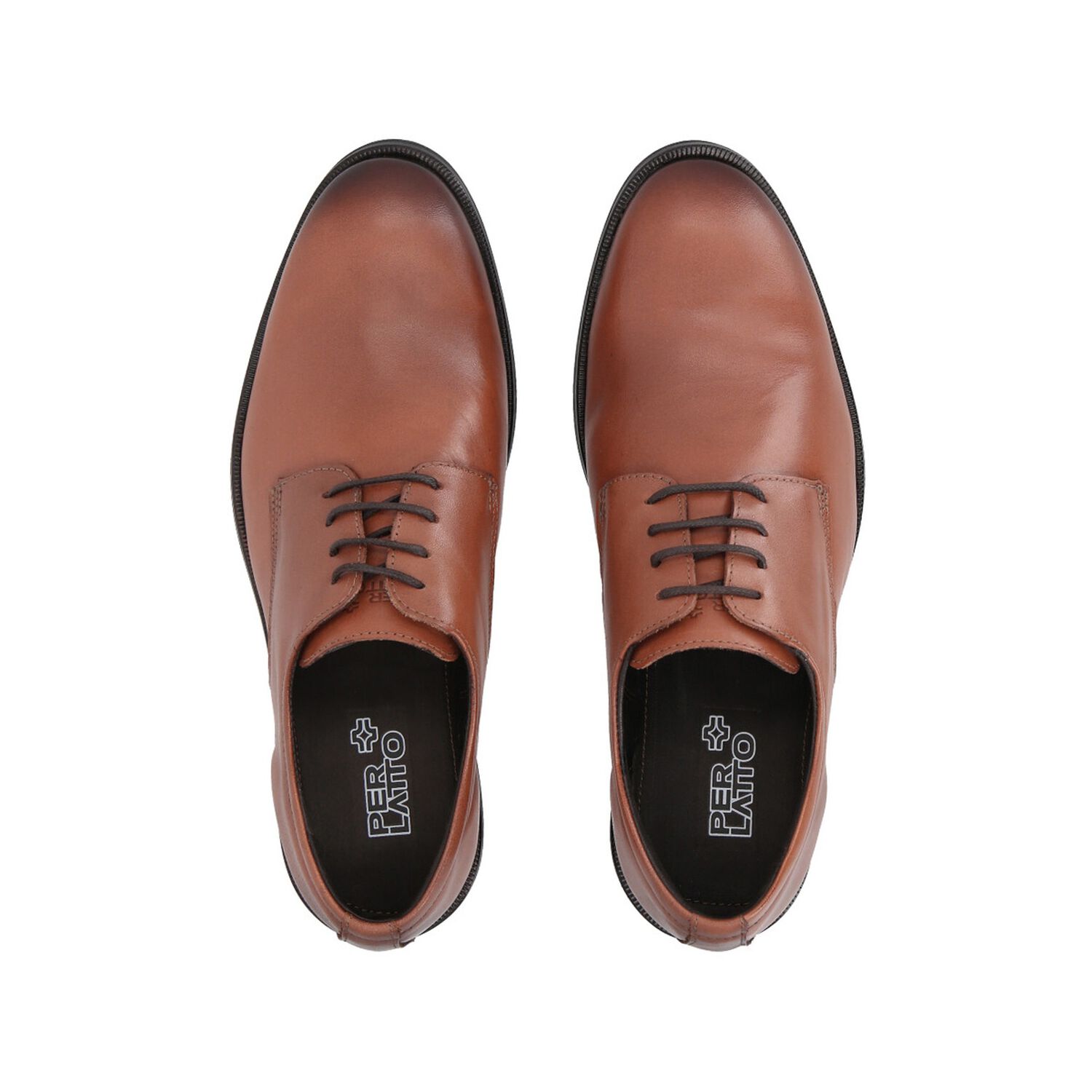 Zapato Formal Hombre Cuero Marron Perlatto image number 1.0