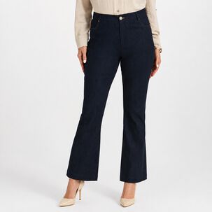 Jeans Tiro Medio Flare Mujer Lorenzo Di Pontti
