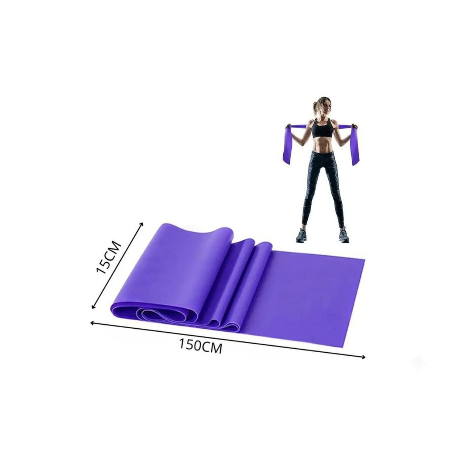 Set 3 Bandas El&aacute;sticas Resistencia Yoga Fitness Pilates image number 3.0