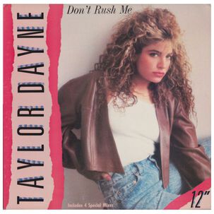 Taylor Dayne - Don't Rush Me | 12" Maxi Single Usado