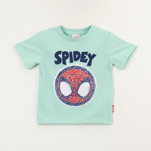 Polera Mc Toddlero Reversible Sequ Spidey