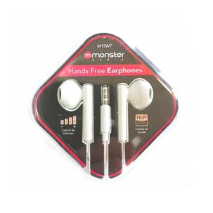 Audifonos Manos Libres Jack 3.5 Blanco M19