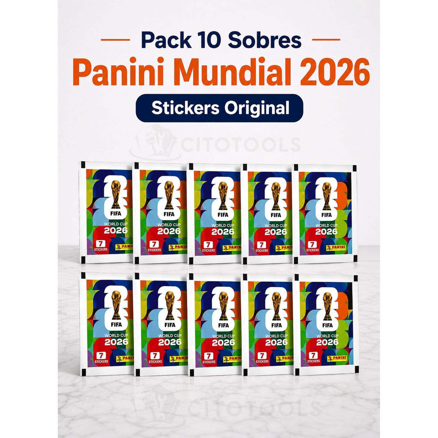 Pack 10 Sobres Panini Mundial 2026 Stickers Original image number 2.0