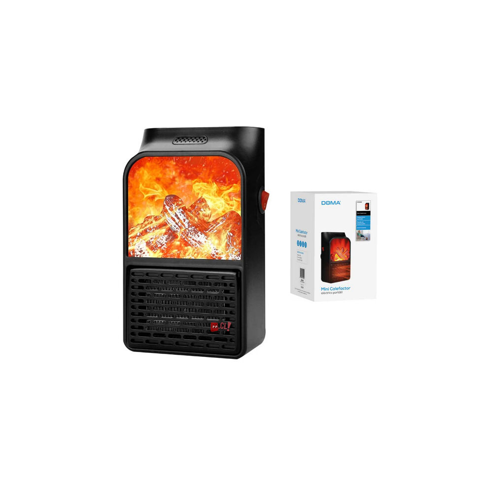 Calefactor Port&aacute;til Con Pantalla Efecto De Fuego 900w - Ps image number 3.0