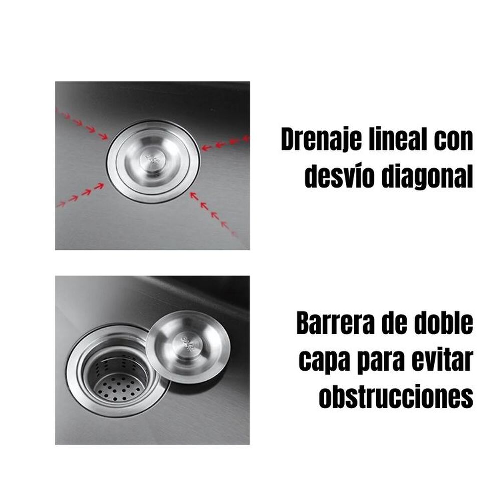 Lavaplatos Mate Acero Inoxidable 44x28 Encastre image number 6.0