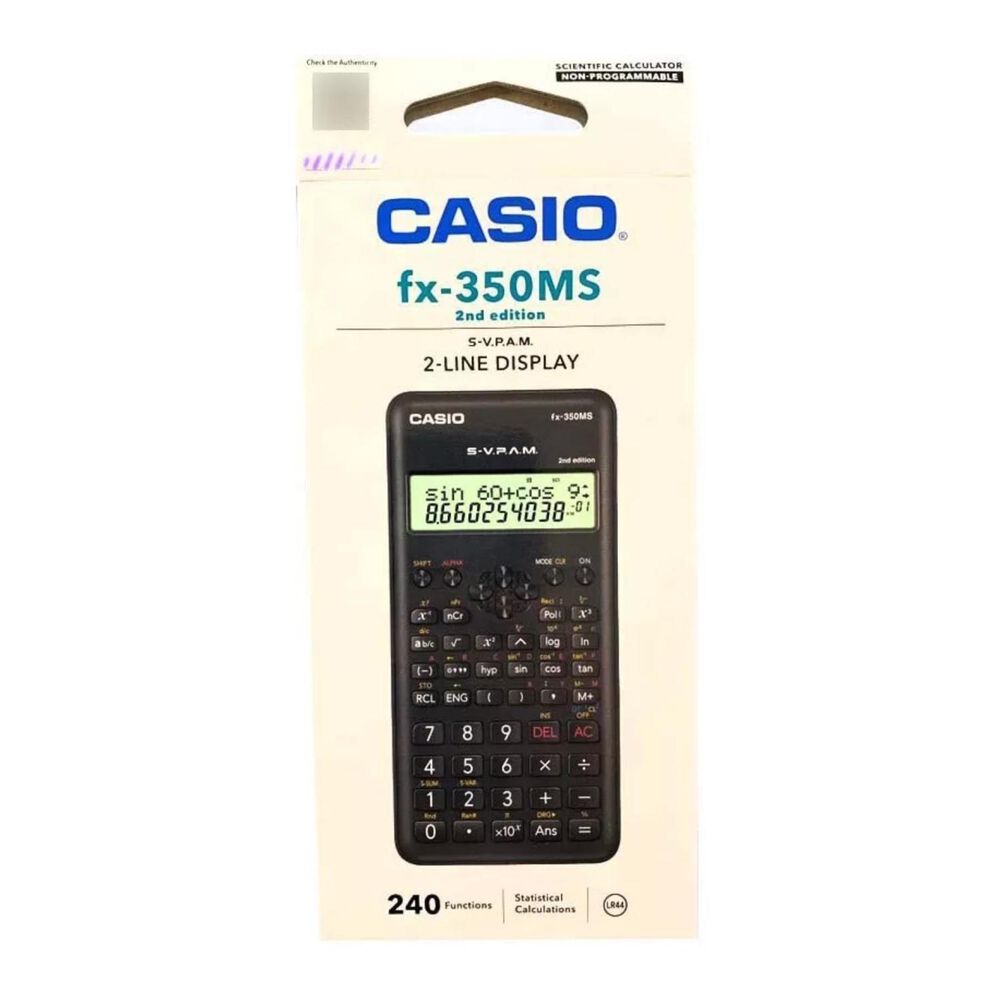 Calculadora Cientifica 240 Funciones Negro Fx-350ms image number 2.0