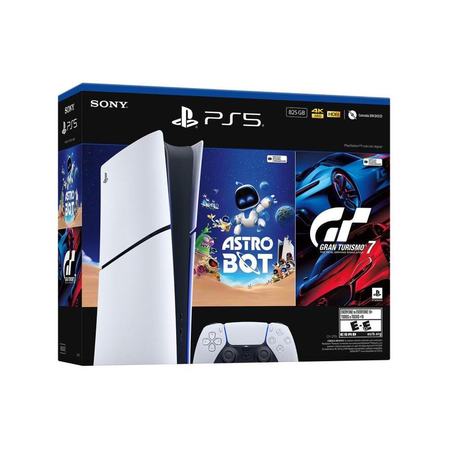 Consola PS5 Edici&oacute;n Digital 825 GB + Juego Astro Bot + Juego Gran Turismo 7 image number 1.0