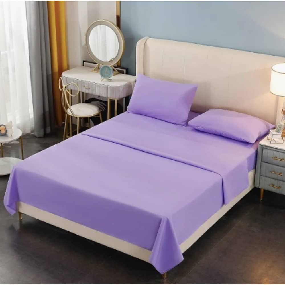 Juego De S&aacute;bana 2 Plazas 4 Piezas Morada image number 0.0