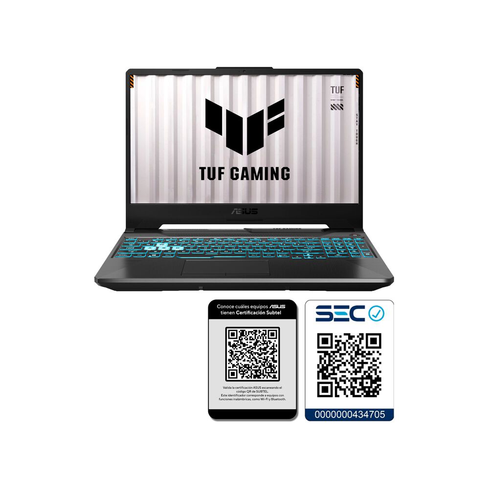 ASUS TUF Gaming A15 FA506NCQ-HN020W Ryzen 7 8GB 512GB RTX 3050 Graphite Black, foto 9