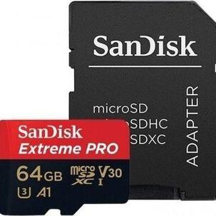 Memoria Micro Sd Sandisk Extreme Pro 64gb+ Adaptador