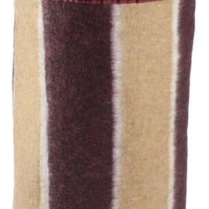 Frazada Andes Listada 1.5 Plaza Burdeo Beige