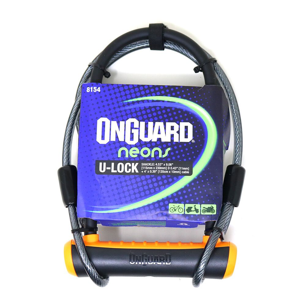 Candado Bicicleta Onguard U-lock Neon Con Cable image number 9.0