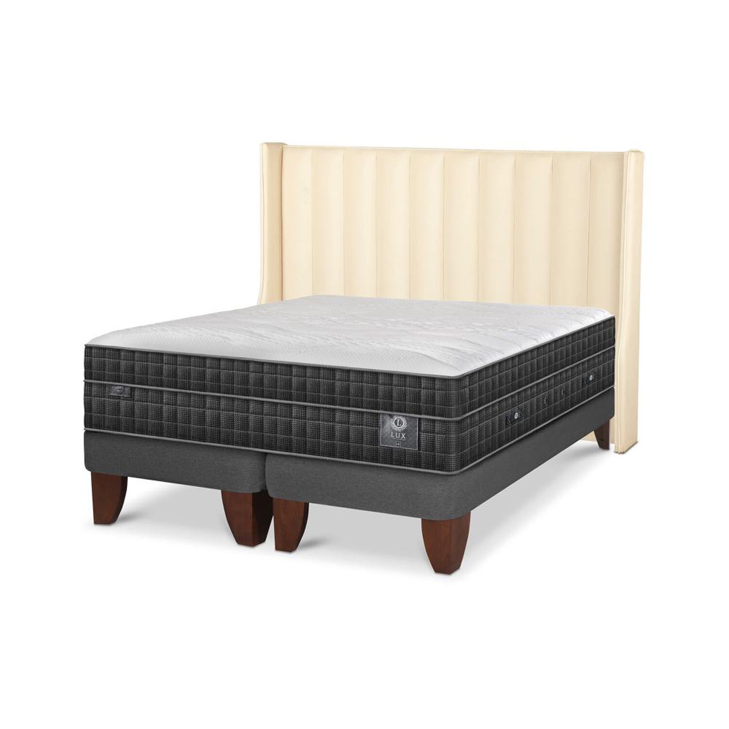 Cama Europea Cic Lux / Super King / Base Dividida + Respaldo image number 5.0
