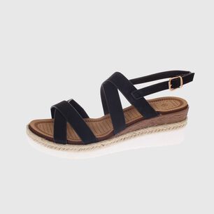Sandalia Negro V&iacute;a Franca Art. 52108b30603black