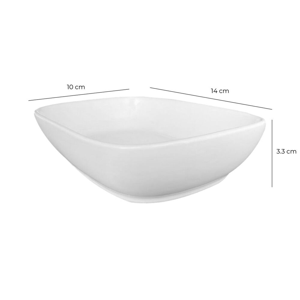 Set De 4 Plato Rectangular 14 X 10 X 3.3 Cm Linea Tower image number 6.0