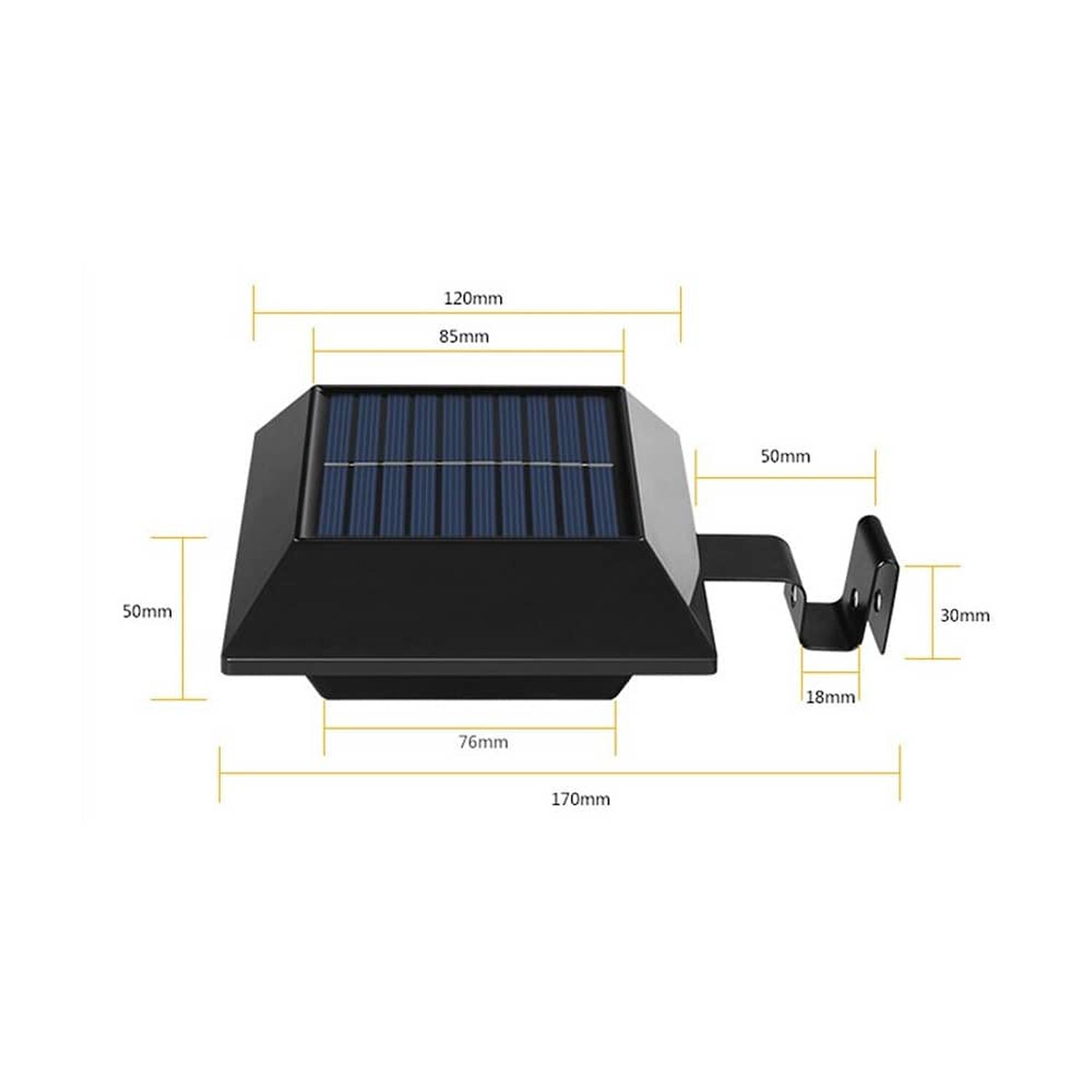 Foco Led Cuadrado Con Panel Solar 3.7v 12 Led image number 4.0