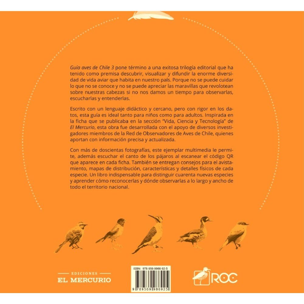Gu&iacute;a Aves De Chile 3 (tapa R&uacute;stica) - Red De Observarores De Aves / Amalia Torres Juan Pablo Bravo | Libro image number 1.0
