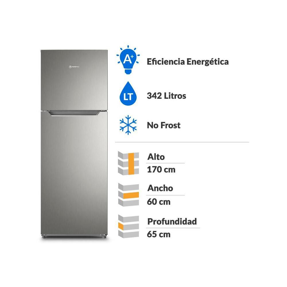 Refrigerador Top Freezer Mademsa Altus 1350 / No Frost / 342 Litros / A+ image number 1.0
