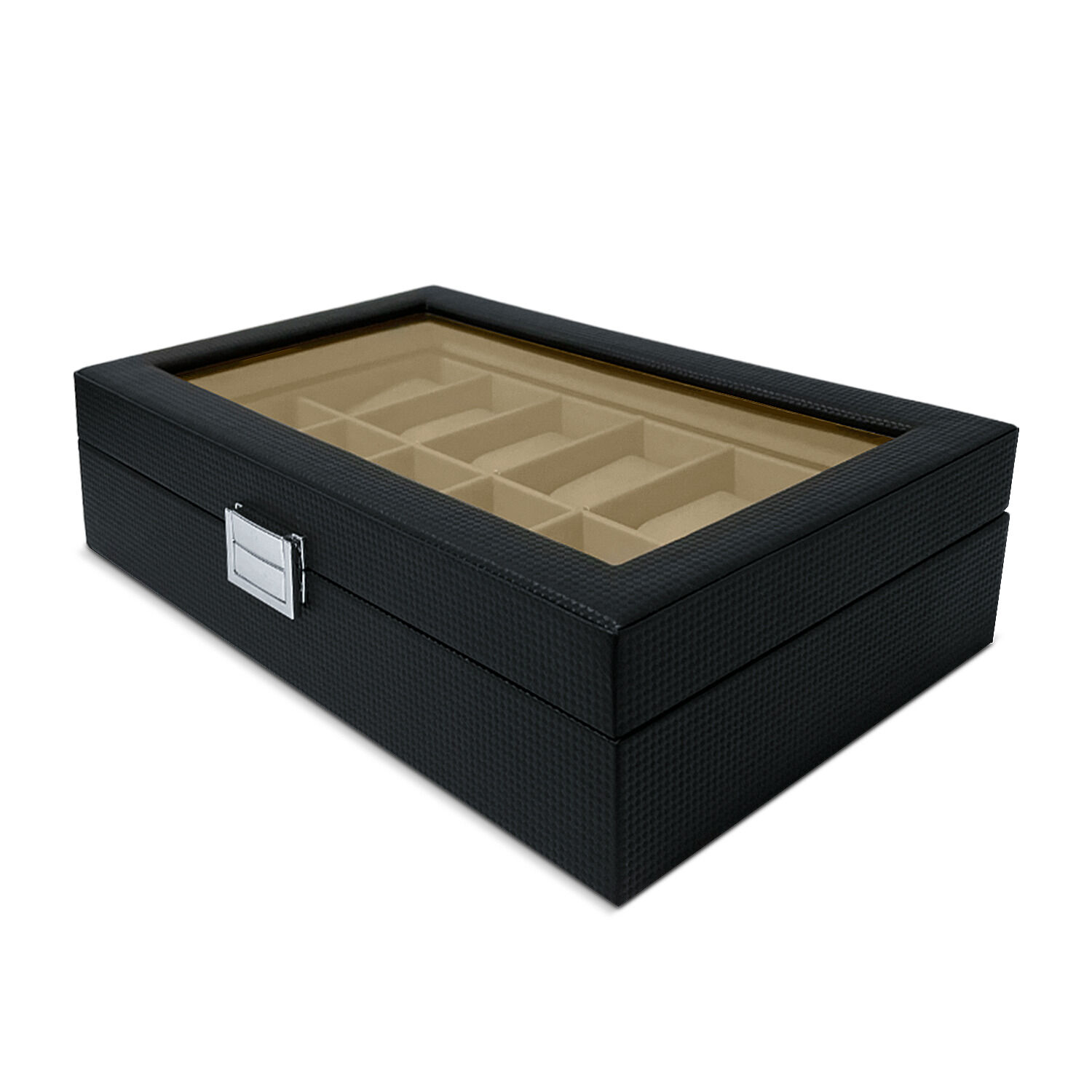 Caja Estuche Organizador 12 Relojes De Lujo Eco Cuero image number 0.0