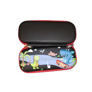 Estuche Dinosaurio Grande 3d L&aacute;piz Escuela Colegio Tapa Dura