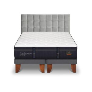 Cama Europea Cic Grand Premium / 2 Plazas / Base Dividida + Respaldo
