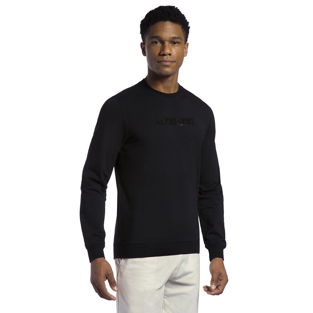 Poler&oacute;n Comfy Big Logo Negro Hombre image number 3.0