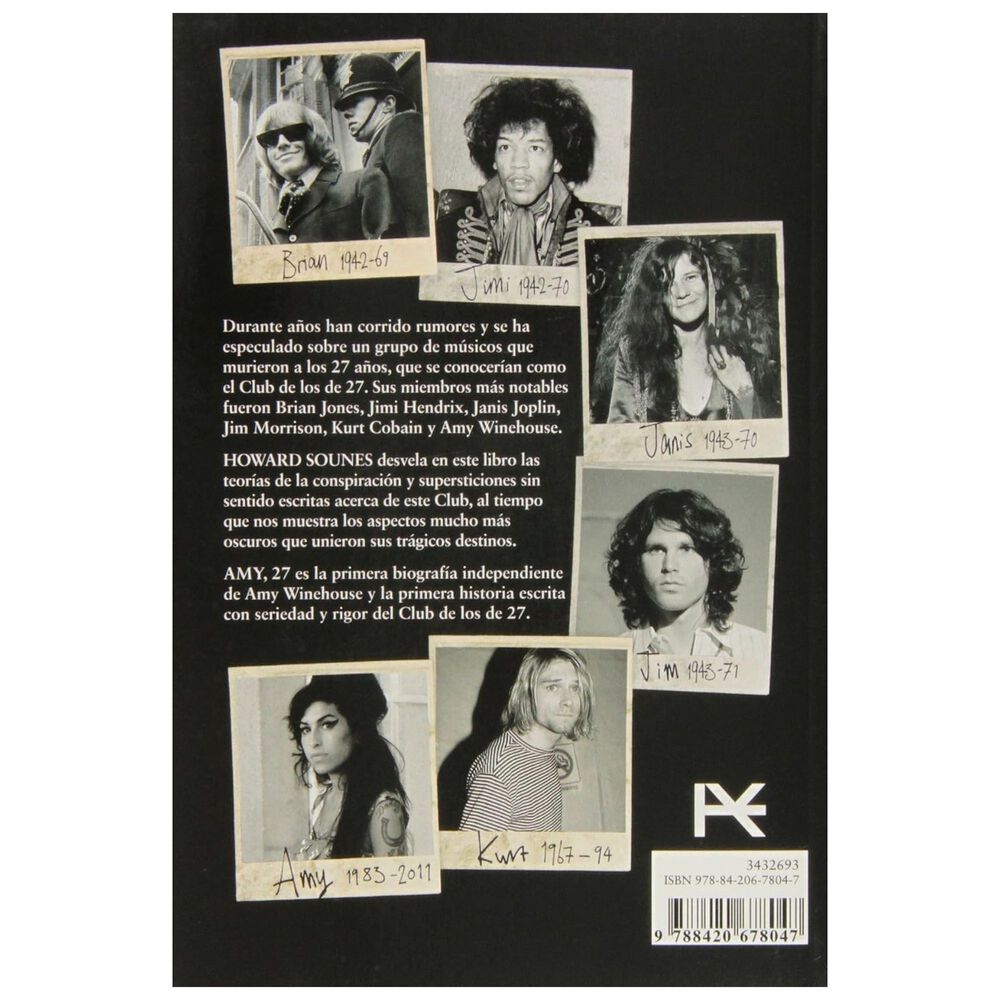 Amy 27: Amy Winehouse Y El Club De Los 27 - Howard Sounes image number 1.0