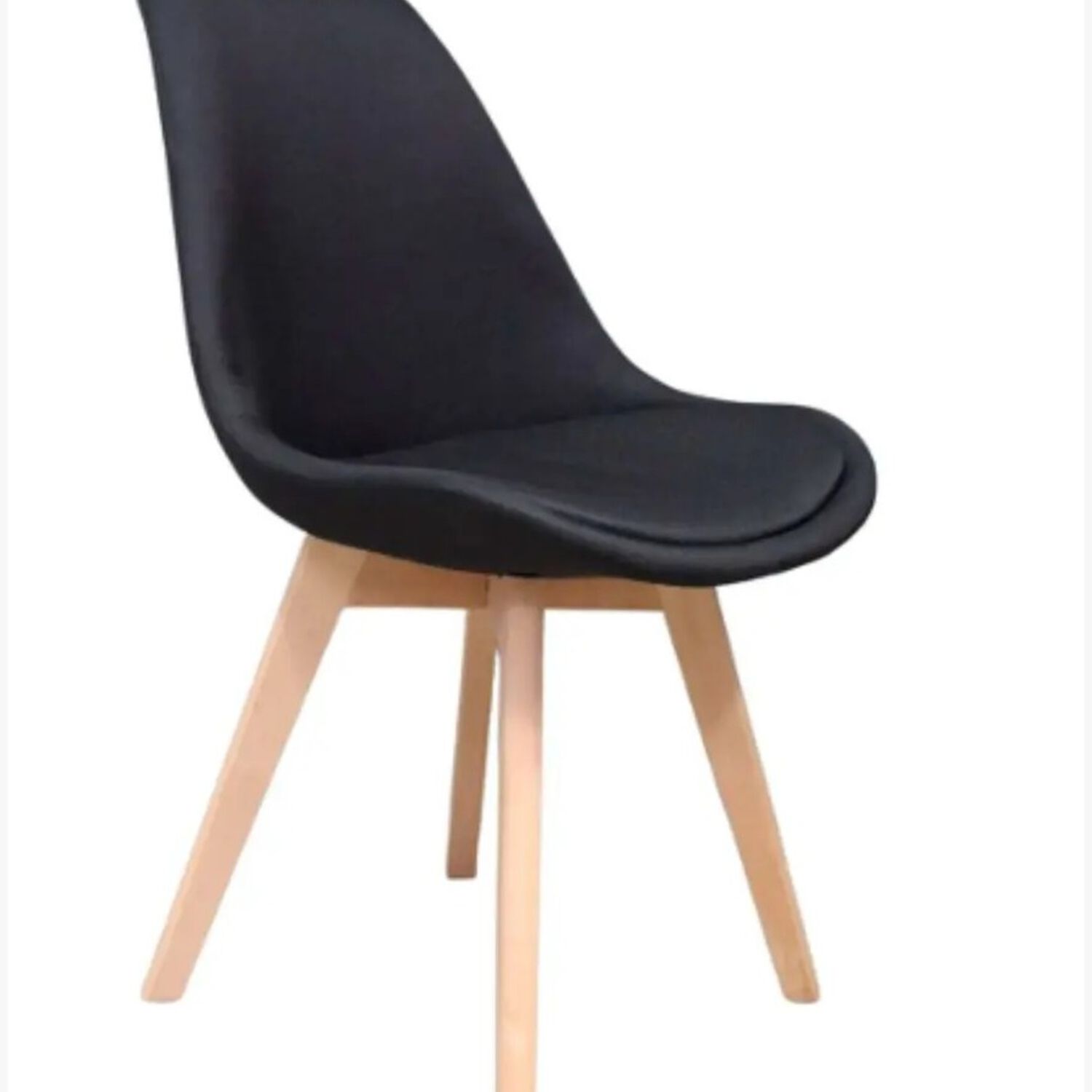 Silla Tulip Lino Negro image number 0.0