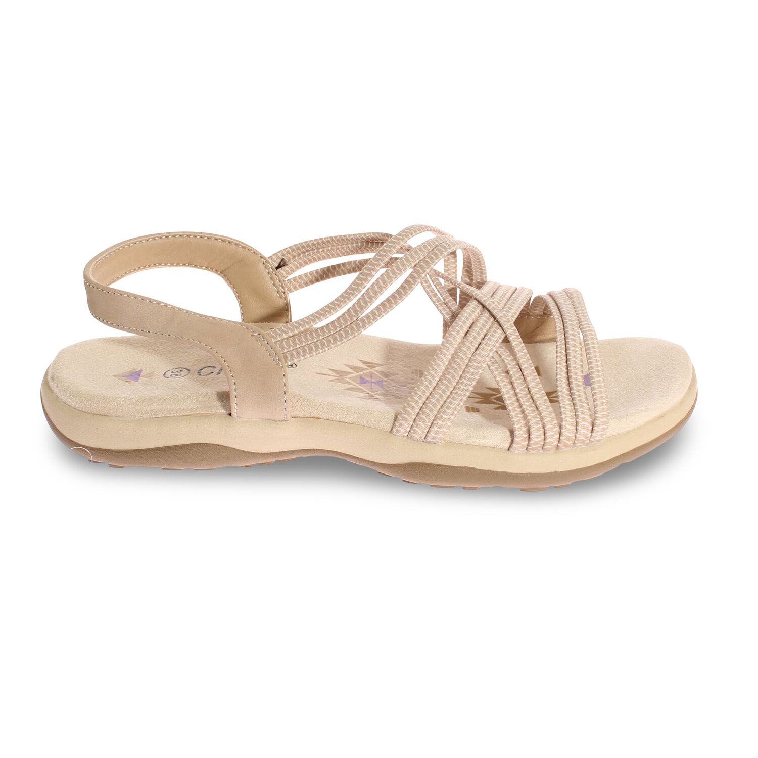 Sandalia Confort Beige V&iacute;a Franca Art. 5kd54beige image number 1.0