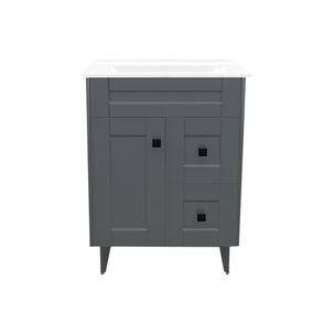 Kit Mueble Vanitorio Domsa Deluxe N60sk-gris P 60x47x80cm