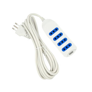 Alargador Eléctrico 3mts Certificado Blanco - Ps