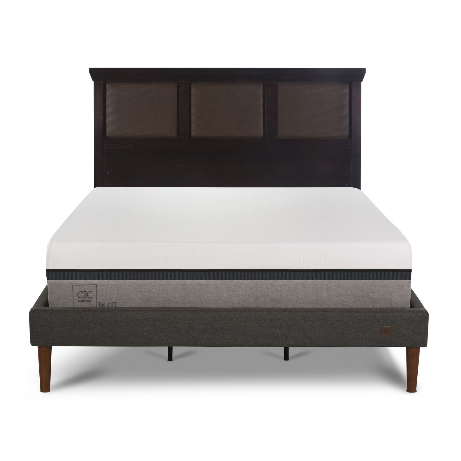 Cama Europea Cic Balance / King / Base Normal + Respaldo New Torino image number 0.0