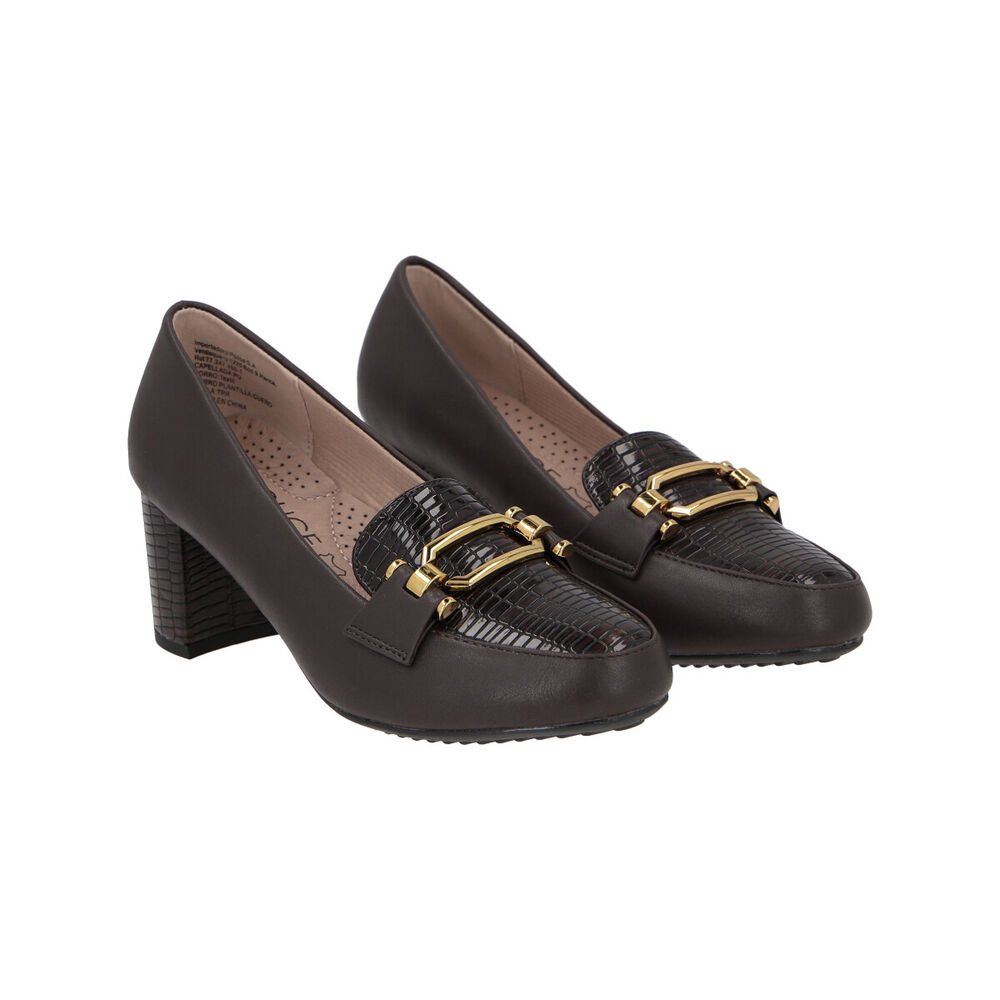 Zapato Mujer Chocolate Kris Police image number 4.0