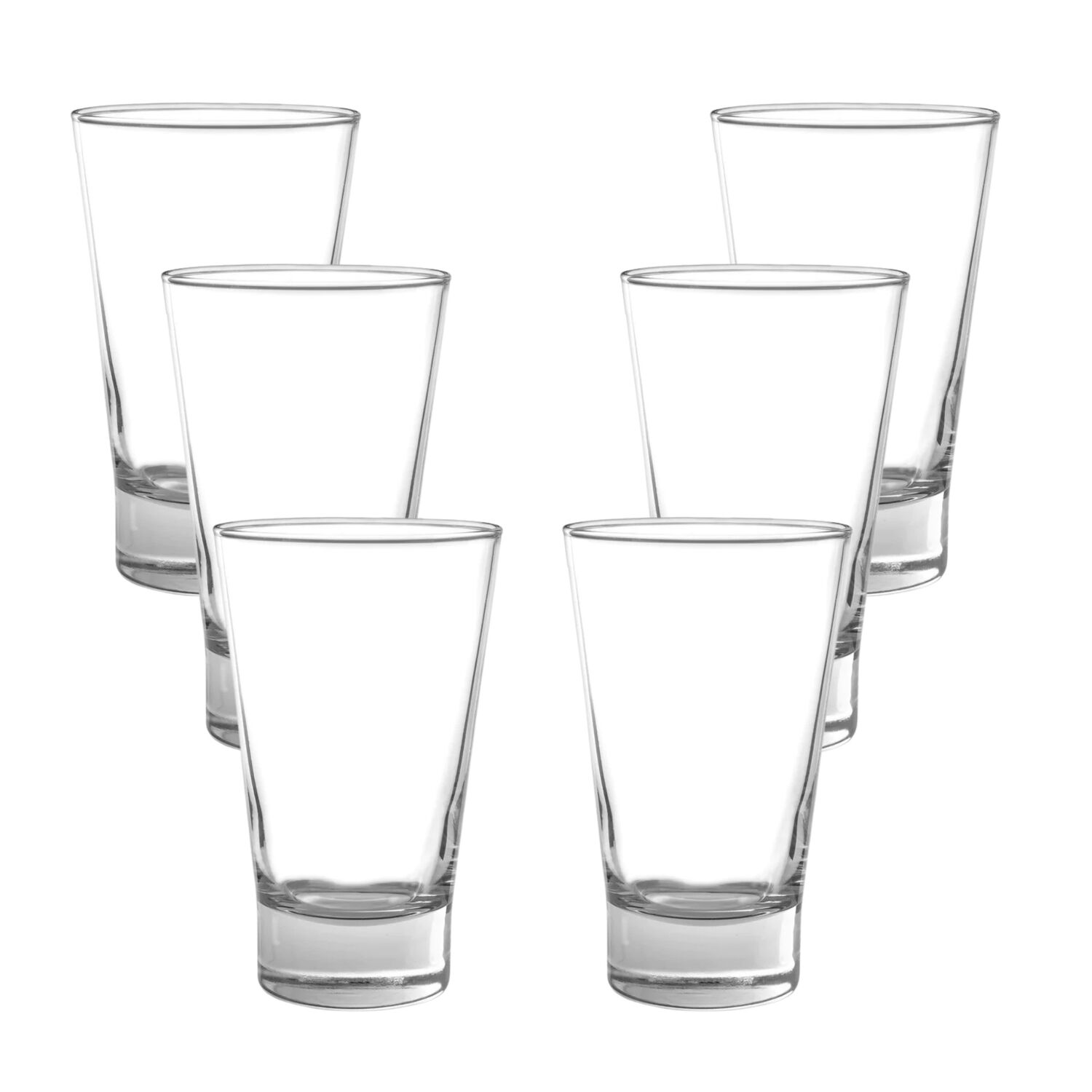 Pack 6 Vasos Altos De Vidrio 394ml Modelo London Jugo Agua image number 0.0