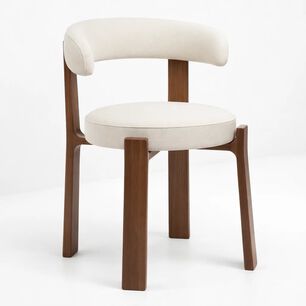 Silla Sitial Hima Respaldo Curvo - Blanca