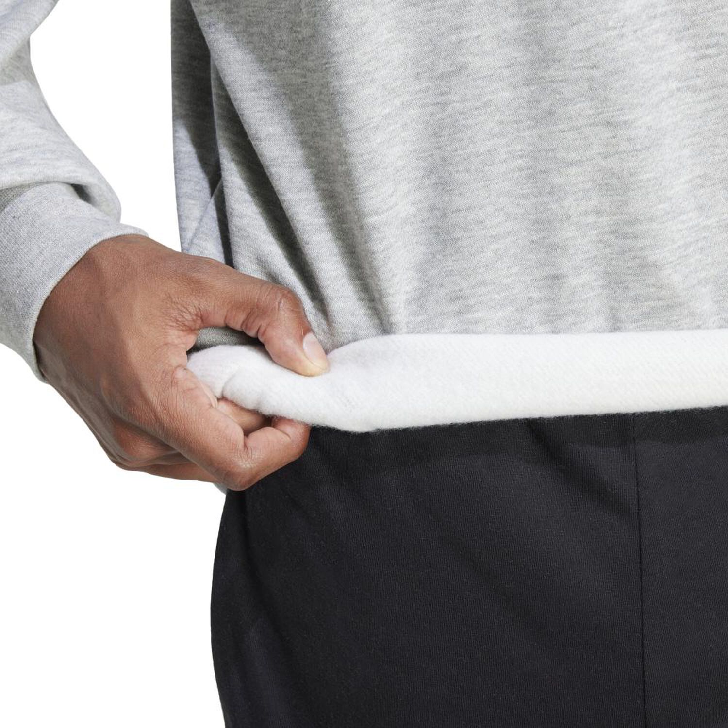 Poler&oacute;n Hombre Essentials Fleece 3 Tiras Adidas image number 6.0