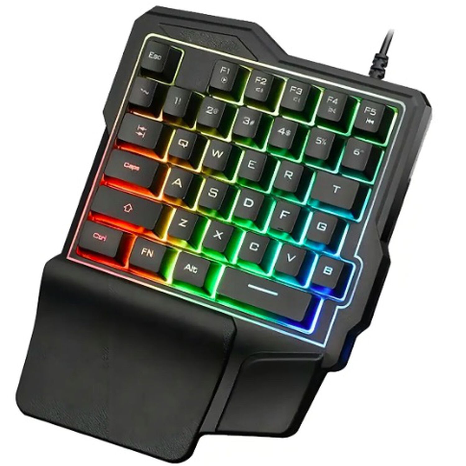 Teclado De Una Mano Rgb Usb image number 0.0
