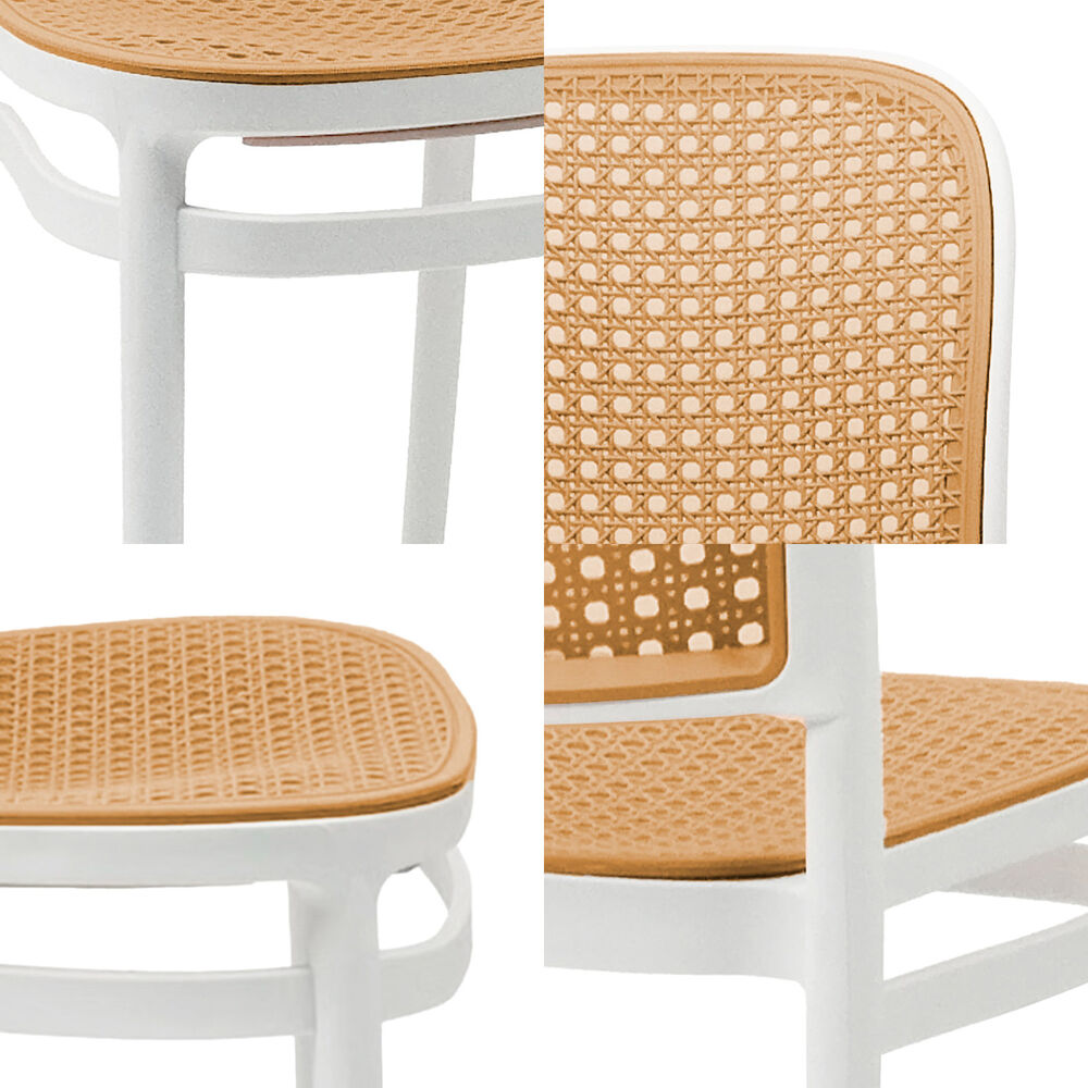 Silla Terraza Plástica Cairo Blanca/beige image number 4.0