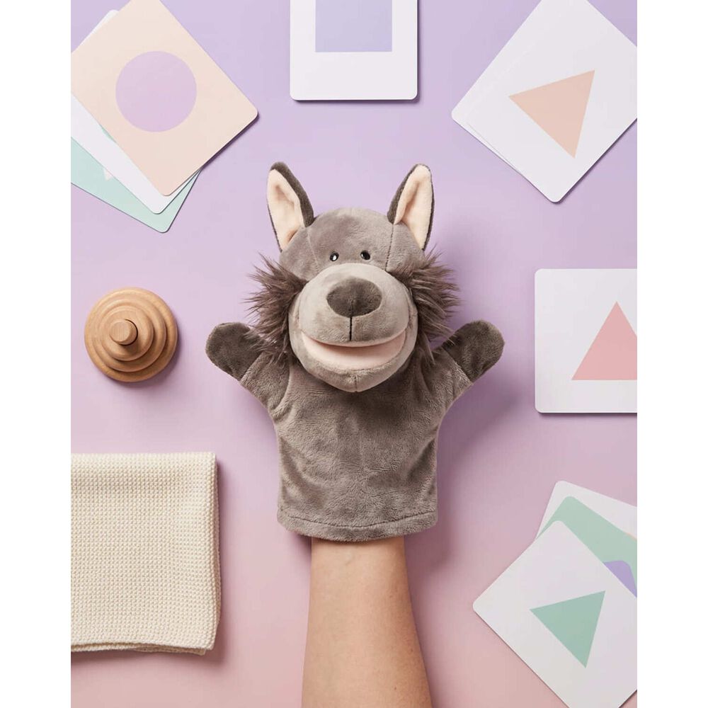 Peluche Titere Animal Zorro Vaca Leon Oveja Rana Lobo image number 13.0