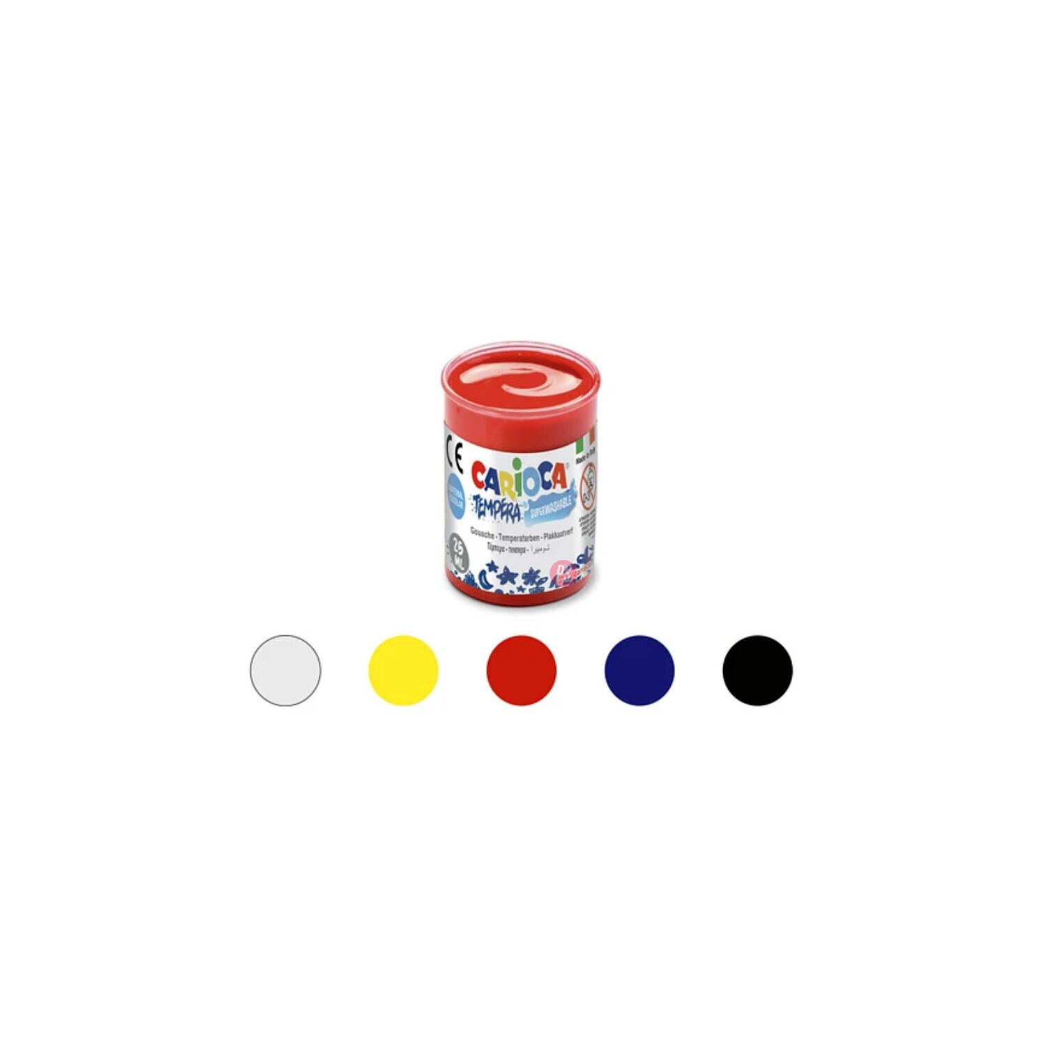 Tempera Frascos 6 Colores 25ml Carioca - Ps image number 1.0