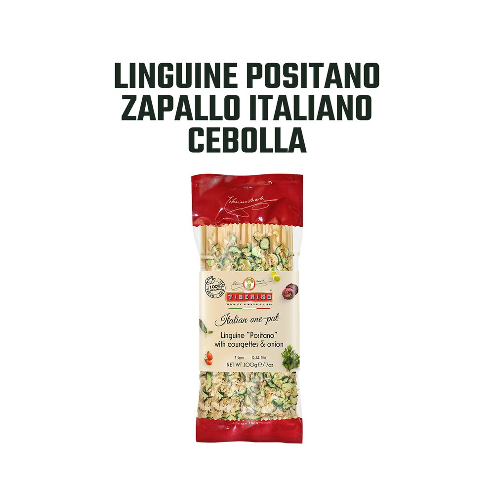 Pasta Linguini Calabac&iacute;n Y Cebolla Tiberino 1 X 200 Gr image number 2.0