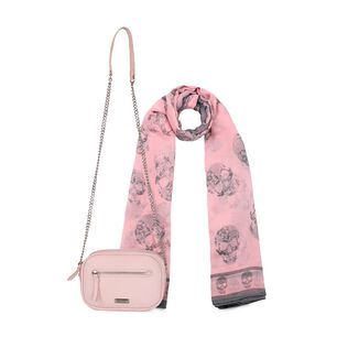 Pack Kenneth Cole Cartera Calixta + Pa&ntilde;uelo Oni Rosado